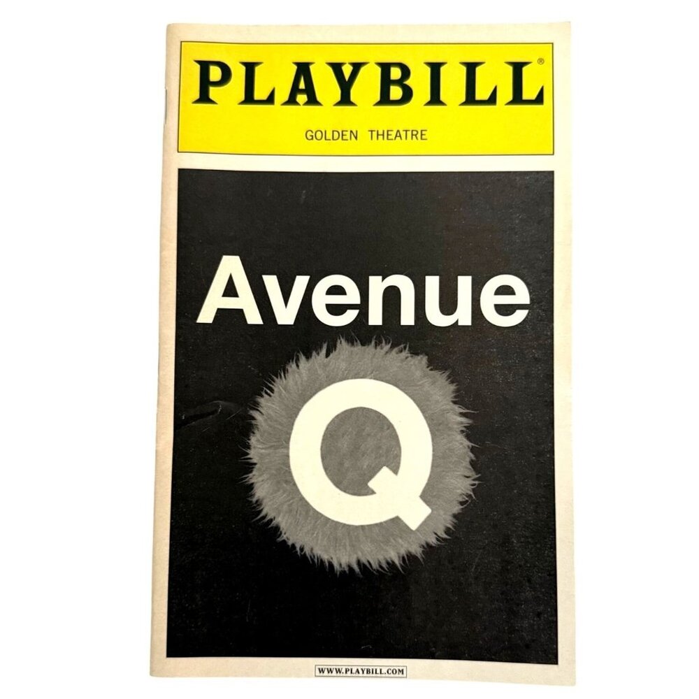 Avenue Q Playbill Golden Theatre Broadway Original Cast 2009 Musical Tony Winner